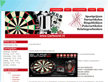 Tablet Screenshot of dartworld.nl